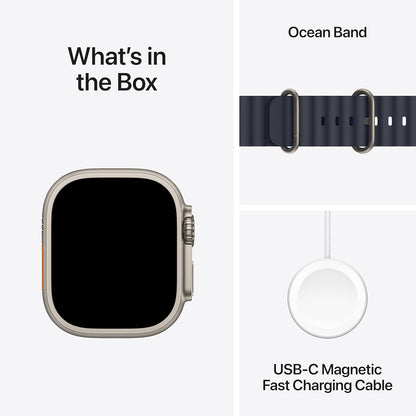 Apple Watch Ultra 2 - Natural Case, Navy Ocean Band