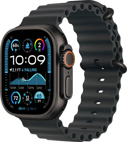 Apple Watch Ultra 2 - Black Case, Black Ocean Band