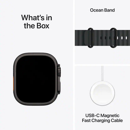 Apple Watch Ultra 2 - Black Case, Black Ocean Band